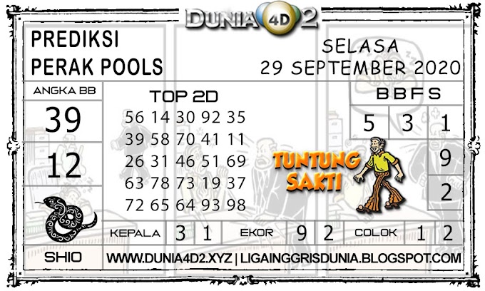 Prediksi Togel PERAK DUNIA4D2 29 SEPTEMBER 2020