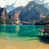 Crystal Clear Emerald Prags Lake in Tyrol, Italy