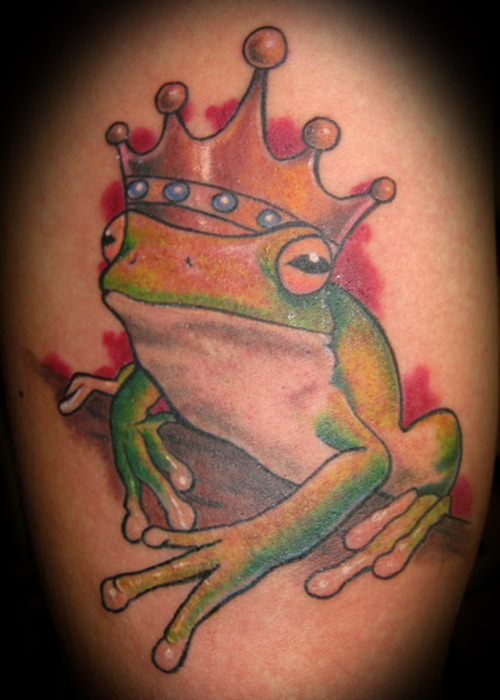 frogs tattoos. Cartoon Frog Tattoos