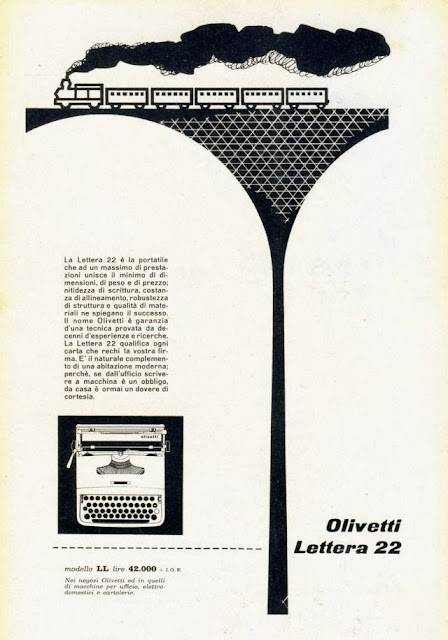 Pubblicità Olivetti Lettera 22