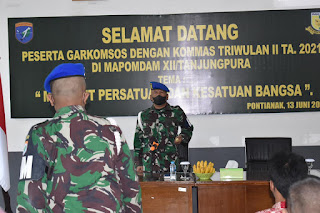 Pererat Komunikasi, Pomdam XII/Tanjungpura Gelar Komsos