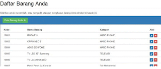 Source code aplikasi credit dengan php mysql