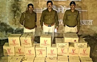 गंधवानी में आबकारी विभाग के द्वारा 33 पेटी अवैध शराब जप्त