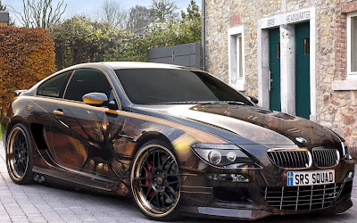 BMW Car With Custom Airbrush Art 1