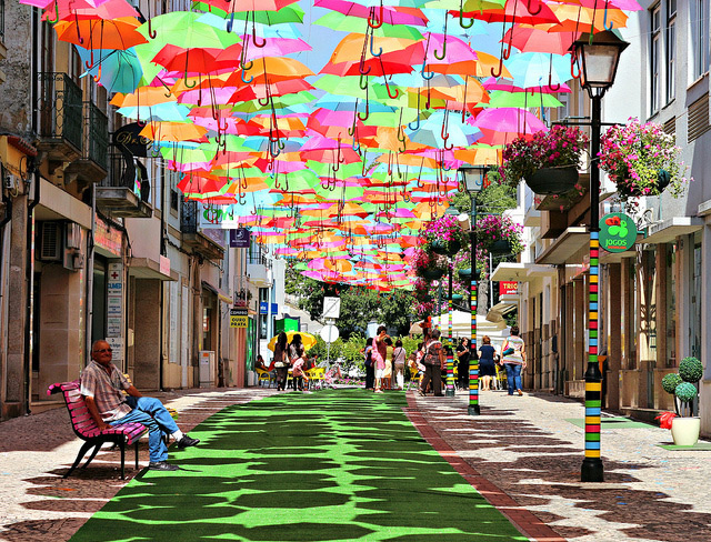 Umbrellas In Portugal