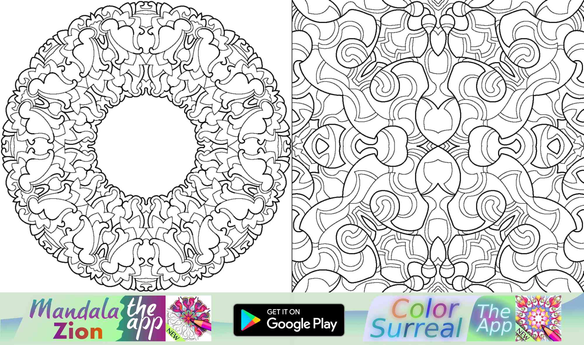 14 - Mandala patterns geometric easy coloring pages for exercise to use your pastel on. Download Mandala Zion!