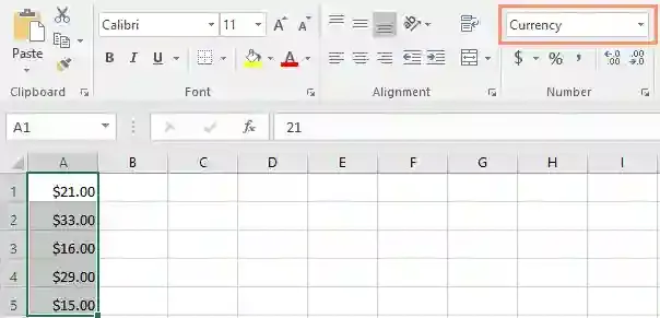 تنسيق الأرقام في اكسل Excel 2016