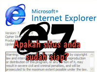 Internet Explorer 7 Apakah Situs Anda Sudah Siap?