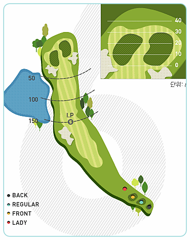 천안 상록cc 남 코스 6번 홀