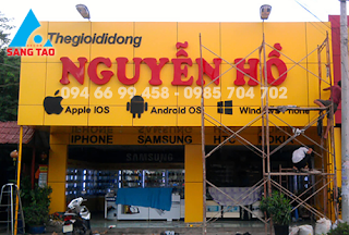 Mẫu thiết kế bảng hiệu shop, cửa hàng điện thoại