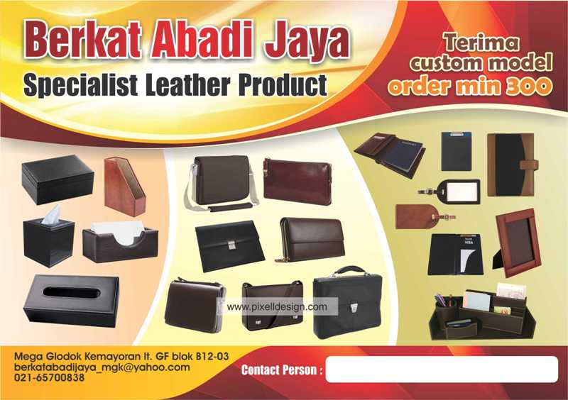 Contoh Desain Brosur Iklan Tas Rapi Menarik  Desain dan Contoh Iklan 