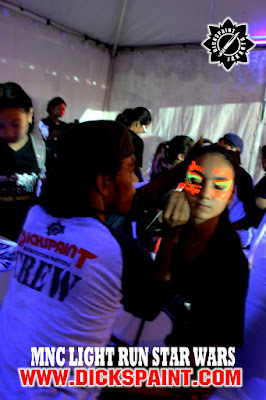 face painting uv glow dark jakarta