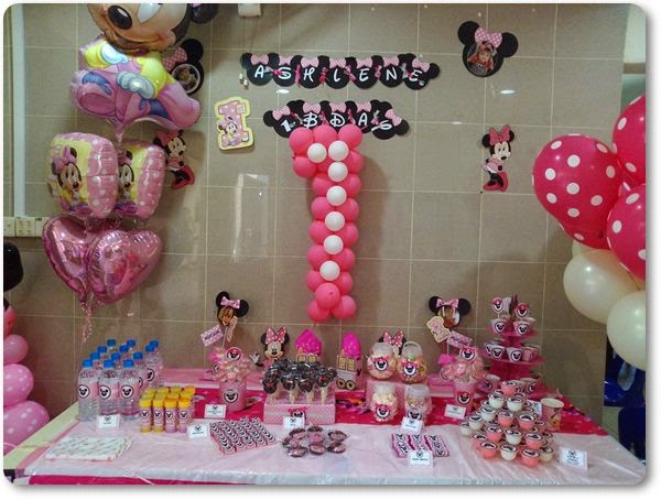 Minnie Mouse Themed Birthday Party For 1st Birthday