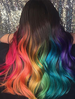  rainbow hair gökkuşağı saç