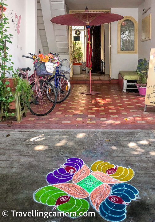 Kolams are not just decorative art forms; they also have cultural and spiritual significance. They are believed to bring good luck and prosperity to the home, ward off evil spirits and negative energy, and welcome guests and visitors.