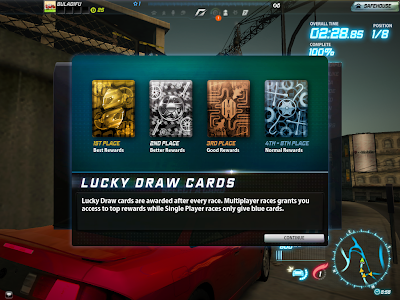 Need For Speed World - Lucky Draw Cards