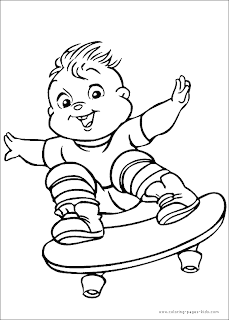 Alvin And The Chipmunks Coloring Pages