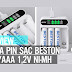 Bộ pin sạc AA/AAA Beston Rechargeable Batteries