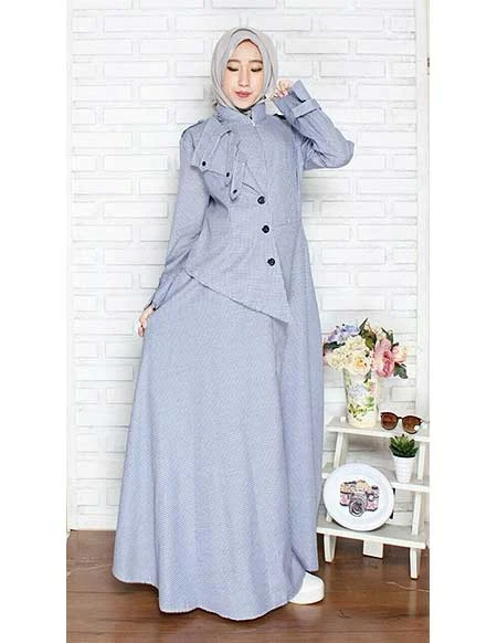 40 Model Baju Gamis Modern Dan Kekinian Update Hai Gadis - Baju gamis model sekarang