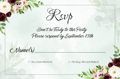rsvp undangan pernikahan bahasa inggris casual