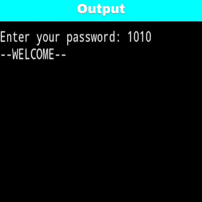 C program to check password is correct or incorrect using switch-case