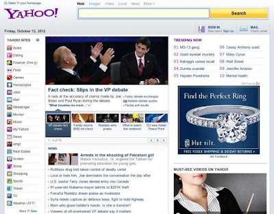 Old Yahoo Homepage