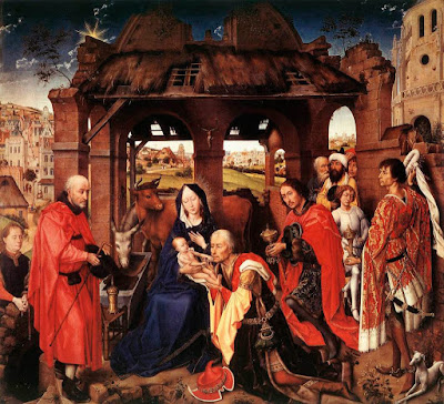 La adoración de los Magos. Van der Weyden