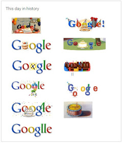 google old birth day logo
