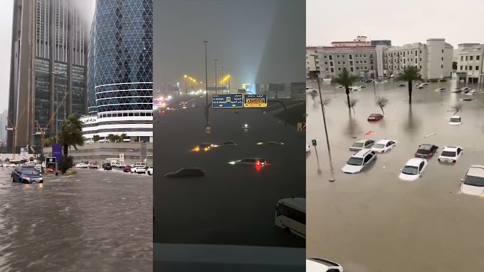 Inundaciones catastróficas en Medio Oriente: Dubái bajo el agua tras recibir un año de lluvias en un solo día