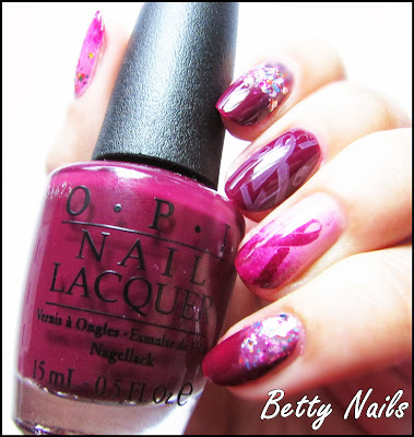 pink nails opi