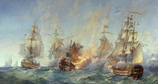 'The maritime Battle of Tendra' by Alexander Blinkov 