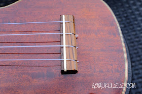 Eastman EU3S Soprano Ukulele bridge