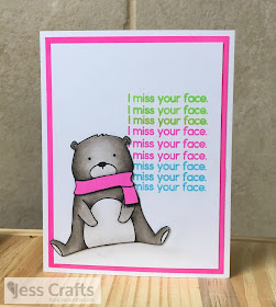 Miss You Card by Jess Gerstner featuring Neat and Tangled Beary Merry