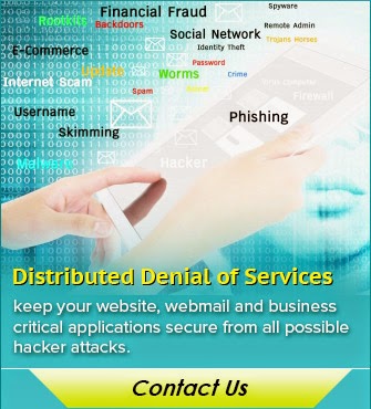 Distributed Denial of Services keep your website, webmail and business critical applications secure from all possible hacker attacks.