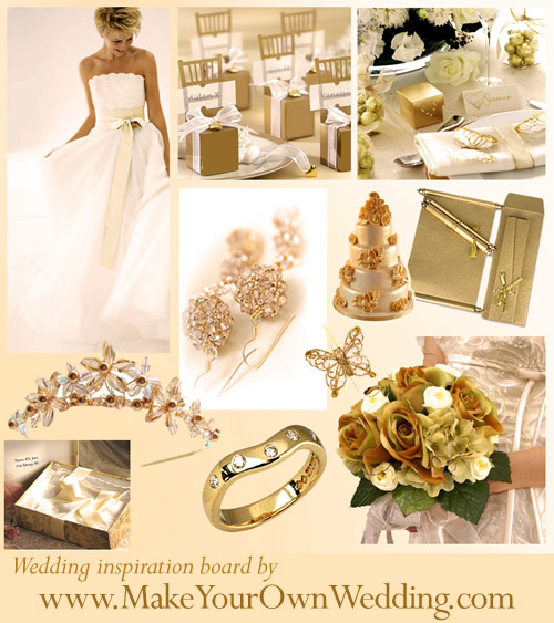 Gold wedding is a great choice for you
