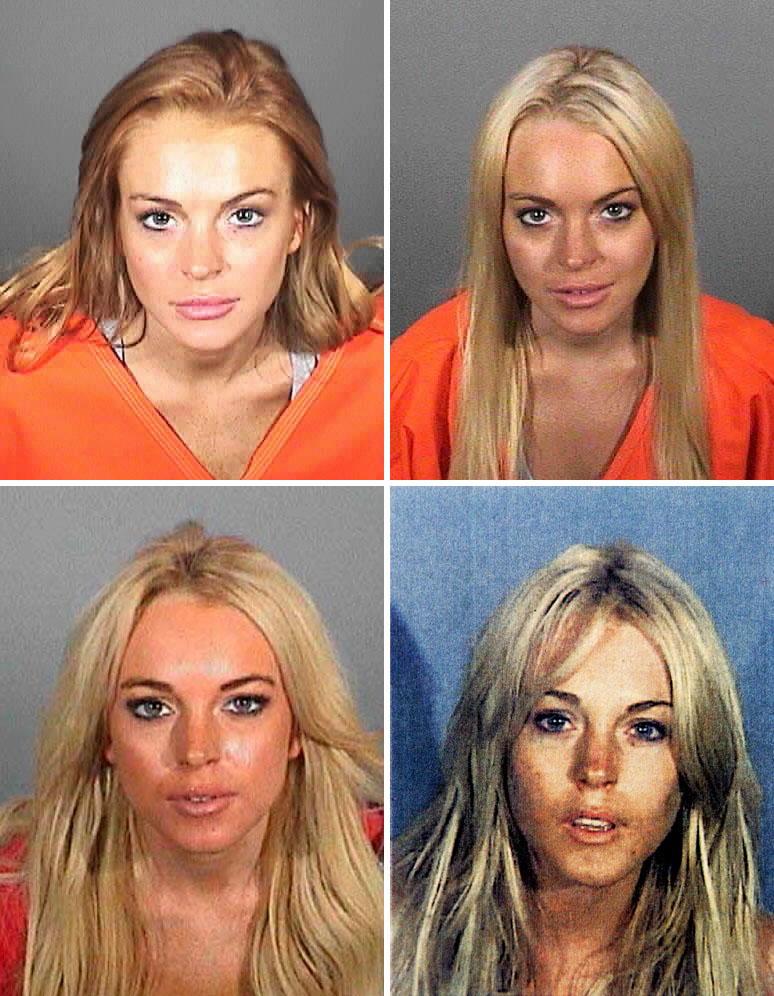 Lindsay Lohan Before and After Drugs Images