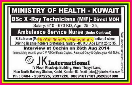 Direct Ministry of Health Kuwait Job Vacancies