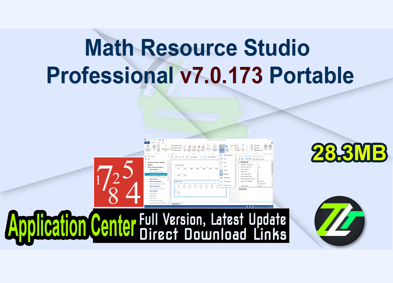 Math Resource Studio Professional v7.0.173 Portable