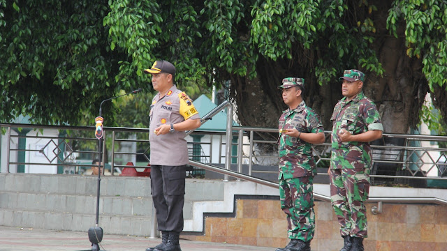 Kapolres Cilacap Pimpin Apel, Ciptakan Suasana Aman dan Kondusif di Cilacap