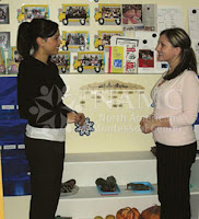 NAMC montessori teacher and parent in montessori classroom parent involvement new student orientation