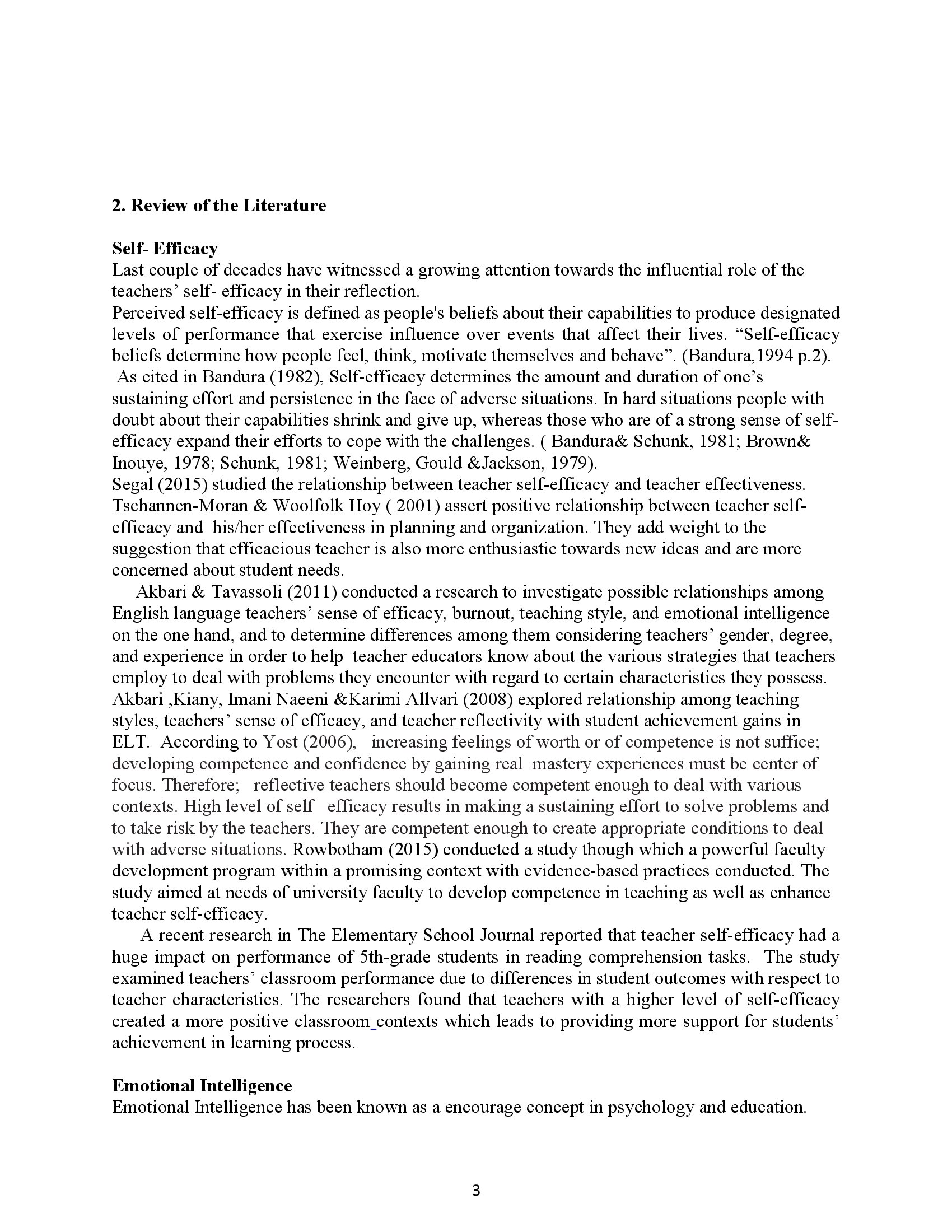 Iranian EFL teachers' self-efficacy and emotional intelligence as predictors of their reflection