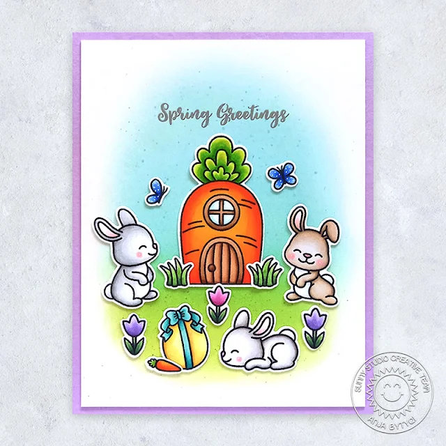 Sunny Studio Stamps: Bunnyville Cards by Anja Bytyqi