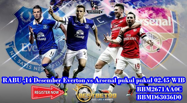  Prediksi Everton vs Arsenal 14 Desember 2016 pukul 02.45 WIB. 