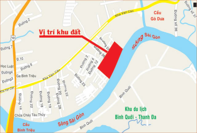 Vị Trí Dự Án Saigonres Riverside Thủ Đức
