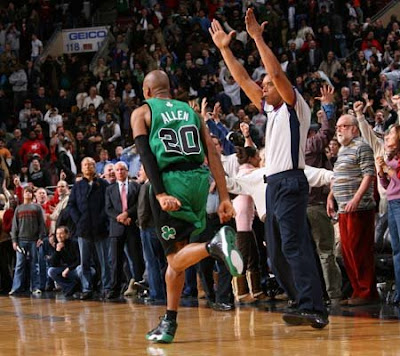 ray allen foto. ray allen shooting a 3. lesson