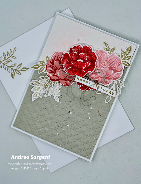 Wish Happy Birthday with a personally created Two-Tone Flora card.