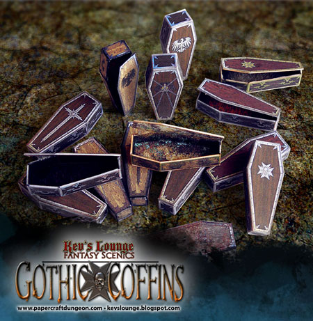 Gothic Coffin Papercraft