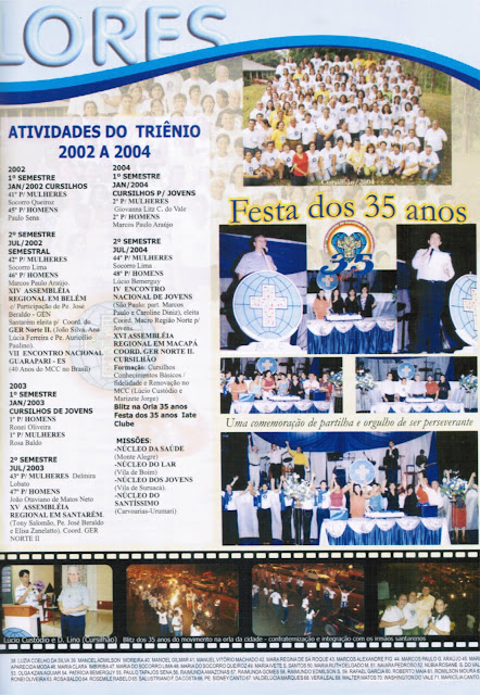 PROGRAMA DA FESTA DE NOSSA SENHORA DA CONCEIÇÃO – 2004 – Santarém – Pará - Brasil