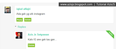 Tutorial Azis JS | Cara Terbaru Menghilangkan atau Menyembunyikan Tanggal/Hari/Bulan/Tahun pada Komentar Blogger