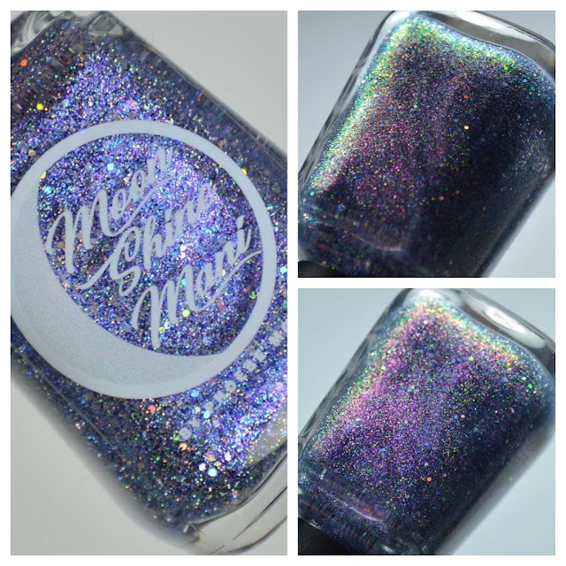 blue jelly glitter nail polish